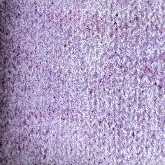 Eileen Fisher 100% wool purple violet open front cardigan sweater sz large L B38 - Picture 4 of 5